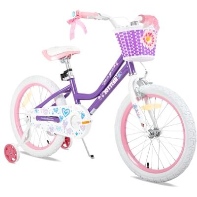 JOYSTAR Vélo Enfant 12/14/16/18/20 Pouces pour Filles 2-11 Ans, vélo Fille 12/14/16/18/20 Pouces avec stabilisateur et Panier - Publicité JOYSTAR Vélo Enfant 12/14/16/18/20 Pouces pour Filles 2-11 Ans, vélo Fille 12/14/16/18/20 Pouces avec stabilisateur et Panier - Publicité