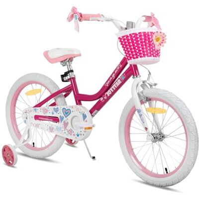 JOYSTAR Vélo Enfant 12/14/16/18/20 Pouces pour Filles 2-11 Ans, vélo Fille 12/14/16/18/20 Pouces avec stabilisateur et Panier - Publicité JOYSTAR Vélo Enfant 12/14/16/18/20 Pouces pour Filles 2-11 Ans, vélo Fille 12/14/16/18/20 Pouces avec stabilisateur et Panier - Publicité