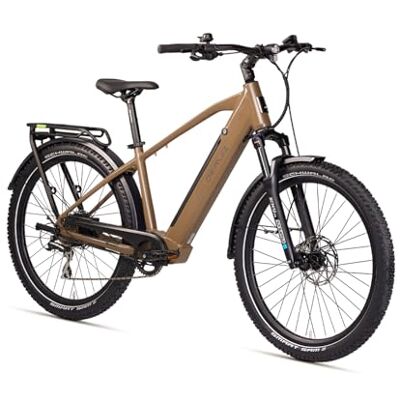 DERUIZ Marble SUV Vélo électrique 27,5" avec batterie 644 Wh, capteur de couple, freins hydrauliques, dérailleur 8 vitesses, vélo électrique tout-terrain et de ville pour homme et femme, max. 150 km - Publicité DERUIZ Marble SUV Vélo électrique 27,5" avec batterie 644 Wh, capteur de couple, freins hydrauliques, dérailleur 8 vitesses, vélo électrique tout-terrain et de ville pour homme et femme, max. 150 km - Publicité