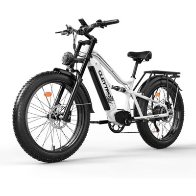 tifgalop Vélo électrique, vélo électrique Tout-Terrain de 26 Pouces, vélo électrique Unisexe pour Adultes, Suspension complète, 7 Vitesses, Batterie au Lithium 48 V 18Ah, autonomie jusqu'à 45-90 km - Publicité tifgalop Vélo électrique, vélo électrique Tout-Terrain de 26 Pouces, vélo électrique Unisexe pour Adultes, Suspension complète, 7 Vitesses, Batterie au Lithium 48 V 18Ah, autonomie jusqu'à 45-90 km - Publicité