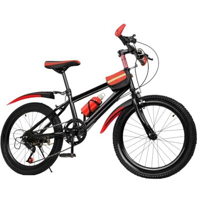 MIUKYUI VTT 20" 7 vitesses pour adulte avec frein à disque, double système de freinage et cadre de vélo stable pour adultes, ville et terrain, rouge - Publicité MIUKYUI VTT 20" 7 vitesses pour adulte avec frein à disque, double système de freinage et cadre de vélo stable pour adultes, ville et terrain, rouge - Publicité