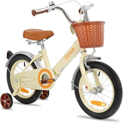 STITCH 12/14/16 Pouce vélo Enfant pour Filles 2-7 Ans, vélo Enfant 12/14/16 Pouce avec Panier et stabilisateur - Publicité STITCH 12/14/16 Pouce vélo Enfant pour Filles 2-7 Ans, vélo Enfant 12/14/16 Pouce avec Panier et stabilisateur - Publicité