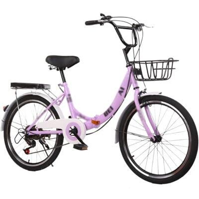 GLSQBVRP Vélo Pliant 20"/22"/24"/26" 21 Vitesses, Cadre en Acier Carbone, Vélo Pliable pour Les Trajets en Ville, Vélo Pliable avec Coussin C,26 inch - Publicité GLSQBVRP Vélo Pliant 20"/22"/24"/26" 21 Vitesses, Cadre en Acier Carbone, Vélo Pliable pour Les Trajets en Ville, Vélo Pliable avec Coussin C,26 inch - Publicité
