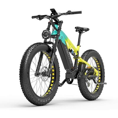 LANKELEISI Fatbike Electrique RV800 Plus Vélos électrique Homme 26 Pouces Fat Tire Tout-Terrain VTT Electrique 48V20Ah Batterie - Publicité LANKELEISI Fatbike Electrique RV800 Plus Vélos électrique Homme 26 Pouces Fat Tire Tout-Terrain VTT Electrique 48V20Ah Batterie - Publicité