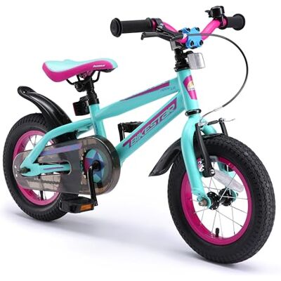 BIKESTAR Vélo Enfant pour Garcons et Filles de 3-4 Ans Bicyclette Enfant 12 Pouces Mountainbike avec Freins Turquoise & Berry - Publicité BIKESTAR Vélo Enfant pour Garcons et Filles de 3-4 Ans Bicyclette Enfant 12 Pouces Mountainbike avec Freins Turquoise & Berry - Publicité
