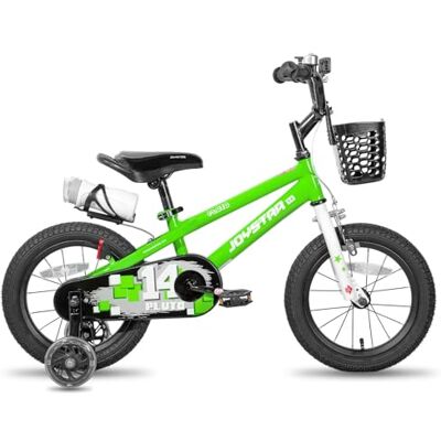 JOYSTAR Pluto 18 Pouces vélo pour Enfants pour Les garçons et Les Filles de 6 à 8 Ans. Vert - Publicité JOYSTAR Pluto 18 Pouces vélo pour Enfants pour Les garçons et Les Filles de 6 à 8 Ans. Vert - Publicité