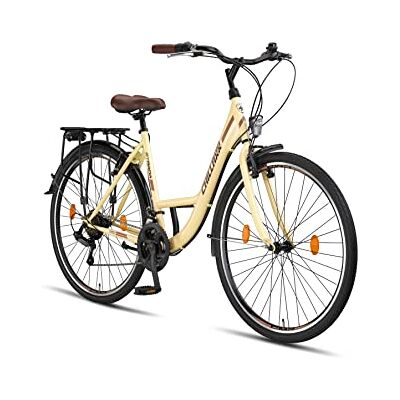 Chillaxx Bike Strada Premium City Bike en 26” et 28” Vélo pour fille, garçon, homme et femme 21 vitesses Vélo hollandais (frein en V beige, 28”) 71 cm - Publicité Chillaxx Bike Strada Premium City Bike en 26” et 28” Vélo pour fille, garçon, homme et femme 21 vitesses Vélo hollandais (frein en V beige, 28”) 71 cm - Publicité