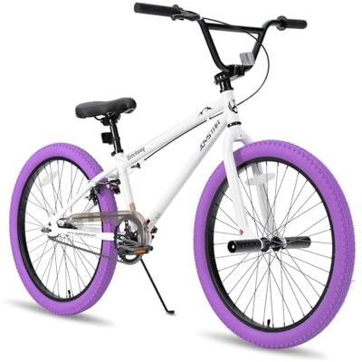 JOYSTAR Gemsbok 24 Pouces Freestyle BMX pour Les Filles de 8 à 13 Ans, 20 Pouces vélo pour Enfants, Violet - Publicité JOYSTAR Gemsbok 24 Pouces Freestyle BMX pour Les Filles de 8 à 13 Ans, 20 Pouces vélo pour Enfants, Violet - Publicité