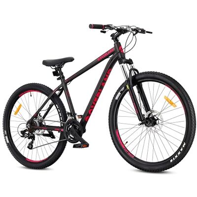 sun baby Tatra Bikes VTT 27.5 Pouces Overland pour Femmes et Hommes, léger Vélo Tout Terrain 27.5" Cadre en Aluminium 17 Pouces, 21 Vitesses, Amortisseur, Freins à Disque Noir-Fuchsia - Publicité sun baby Tatra Bikes VTT 27.5 Pouces Overland pour Femmes et Hommes, léger Vélo Tout Terrain 27.5" Cadre en Aluminium 17 Pouces, 21 Vitesses, Amortisseur, Freins à Disque Noir-Fuchsia - Publicité