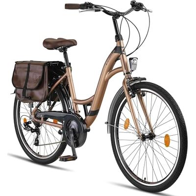 Licorne Bike Stella Plus Premium City Bike en 26 et 28 pouces Vélo en aluminium pour filles, garçons, hommes et femmes 21 vitesses Vélo hollandais StVZO (Or, 26 pouces) - Publicité Licorne Bike Stella Plus Premium City Bike en 26 et 28 pouces Vélo en aluminium pour filles, garçons, hommes et femmes 21 vitesses Vélo hollandais StVZO (Or, 26 pouces) - Publicité
