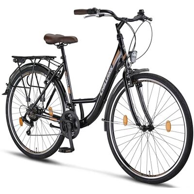 Chillaxx Bike Strada Premium City Bike en 26 et 28 pouces Vélo pour filles, garçons, hommes et femmes 21 vitesses Vélo hollandais Citybike (28 pouces, Noir frein en V) - Publicité Chillaxx Bike Strada Premium City Bike en 26 et 28 pouces Vélo pour filles, garçons, hommes et femmes 21 vitesses Vélo hollandais Citybike (28 pouces, Noir frein en V) - Publicité