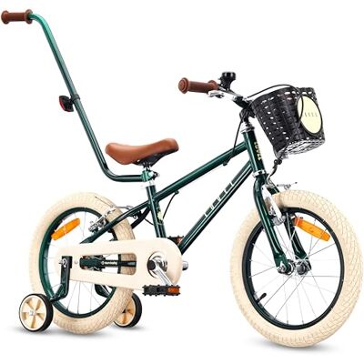 sun baby LOVEL vélo Enfant Fille et garçon 14 ou 16 Pouces Pour 3–6 ans, jusqu’à 50 kg, roulettes, panier, sonnette et protège-chaîne - Publicité sun baby LOVEL vélo Enfant Fille et garçon 14 ou 16 Pouces Pour 3–6 ans, jusqu’à 50 kg, roulettes, panier, sonnette et protège-chaîne - Publicité