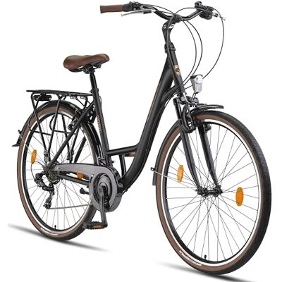 Licorne Bike Violetta Premium City Bike 24,26 et 28 pouces – Vélo pour filles, garçons, hommes et femmes – Dérailleur Shimano 21 vitesses – Vélo hollandais, Femme, Noir , 28 - Publicité Licorne Bike Violetta Premium City Bike 24,26 et 28 pouces – Vélo pour filles, garçons, hommes et femmes – Dérailleur Shimano 21 vitesses – Vélo hollandais, Femme, Noir , 28 - Publicité