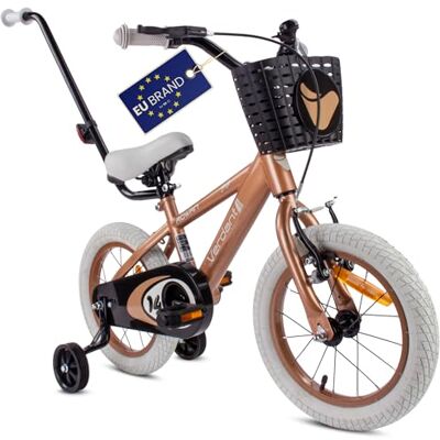 sun baby Vélo Enfant Verdant Bike 12/14/16 Pouces Barre de poussée, sonnette, selle et guidon réglables - Publicité sun baby Vélo Enfant Verdant Bike 12/14/16 Pouces Barre de poussée, sonnette, selle et guidon réglables - Publicité