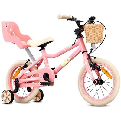 sun baby LOOFI vélo Enfant 12, 14 ou 16 Pouces Vélo fille et garçon 2–6 ans, cadre aluminium léger, roulettes, panier, sonnette et autocollants - Publicité sun baby LOOFI vélo Enfant 12, 14 ou 16 Pouces Vélo fille et garçon 2–6 ans, cadre aluminium léger, roulettes, panier, sonnette et autocollants - Publicité