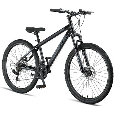 Licorne Bike Thunder Vélo VTT haut de gamme en 20, 24, 26, 27,5 et 29 pouces pour filles, garçons, hommes et femmes Frein à disque (Noir, 27,5 pouces) - Publicité Licorne Bike Thunder Vélo VTT haut de gamme en 20, 24, 26, 27,5 et 29 pouces pour filles, garçons, hommes et femmes Frein à disque (Noir, 27,5 pouces) - Publicité