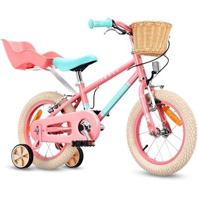 sun baby LOVEL vélo Enfant Fille et garçon 14 ou 16 Pouces Pour 3–6 ans, jusqu’à 50 kg, roulettes, panier, sonnette et protège-chaîne - Publicité sun baby LOVEL vélo Enfant Fille et garçon 14 ou 16 Pouces Pour 3–6 ans, jusqu’à 50 kg, roulettes, panier, sonnette et protège-chaîne - Publicité