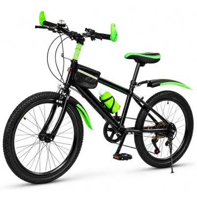 XYCHAO VTT Enfant 20 Pouces, 7 Vitesses, Acier au Carbone, Vert, 8-12 Ans - Publicité XYCHAO VTT Enfant 20 Pouces, 7 Vitesses, Acier au Carbone, Vert, 8-12 Ans - Publicité