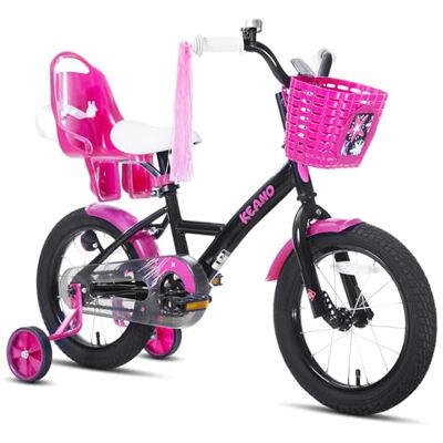 JOYSTAR Zinnia Vélo enfant 14/16/20" pour fille de 2 à 11 ans, vélo fille avec roues stabilisatrices, Baket & serpentins - Publicité JOYSTAR Zinnia Vélo enfant 14/16/20" pour fille de 2 à 11 ans, vélo fille avec roues stabilisatrices, Baket & serpentins - Publicité