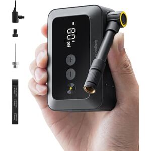 HOTO Mini Pompe à Vélo Gonflage Rapide 25s avec Manomètre, Arrêt Auto, Pompe à Air Électrique Portable 150PSI avec Valves Presta et Schrader pour Vélo de Route, VTT, Moto, Voiture, Ballons de Sport - Publicité HOTO Mini Pompe à Vélo Gonflage Rapide 25s avec Manomètre, Arrêt Auto, Pompe à Air Électrique Portable 150PSI avec Valves Presta et Schrader pour Vélo de Route, VTT, Moto, Voiture, Ballons de Sport - Publicité