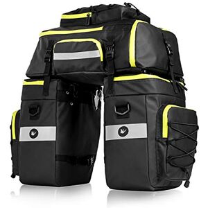BAIGIO Selighting Sacoche Porte-Bagages de Vélo 3 en Sac de Rangement Arrière de Transport 70L Imperméable pour VTT Outdoor Voyage Cyclisme avec Housse de Pluie (Noir-02) - Publicité BAIGIO Selighting Sacoche Porte-Bagages de Vélo 3 en Sac de Rangement Arrière de Transport 70L Imperméable pour VTT Outdoor Voyage Cyclisme avec Housse de Pluie (Noir-02) - Publicité