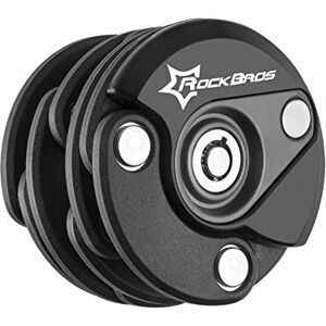 ROCKBROS Antivol Vélo Pliable en Acier Alliage de Zinc Cadenas Sécurité Portable avec Clés et Support de Verrouillage avec 2 Clés (Rond) - Publicité ROCKBROS Antivol Vélo Pliable en Acier Alliage de Zinc Cadenas Sécurité Portable avec Clés et Support de Verrouillage avec 2 Clés (Rond) - Publicité