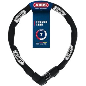 ABUS Serrure à chaîne Tresor 1385 Serrure à Combinaison en Acier trempé chaîne carrée de 7 mm d'épaisseur Niveau de sécurité 7-110 cm Noir - Publicité ABUS Serrure à chaîne Tresor 1385 Serrure à Combinaison en Acier trempé chaîne carrée de 7 mm d'épaisseur Niveau de sécurité 7-110 cm Noir - Publicité