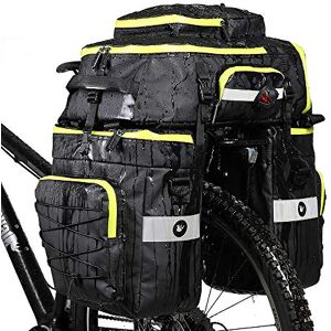 BAIGIO 75L Sacoche Vélo Porte-Bagage Arrière, Sacoche Velo 3 en 1 Étanche, Sac Vélo Grande Capacité avec Couverture Imperméable, Sac à Dos Cycle Pannier pour VTT Electrique Outdoor Voyage Sport, Vert - Publicité BAIGIO 75L Sacoche Vélo Porte-Bagage Arrière, Sacoche Velo 3 en 1 Étanche, Sac Vélo Grande Capacité avec Couverture Imperméable, Sac à Dos Cycle Pannier pour VTT Electrique Outdoor Voyage Sport, Vert - Publicité
