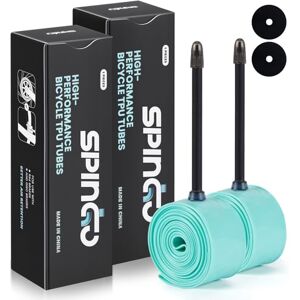 Lot de 2 SPINGO Chambres à air en TPU pour vélo 700C x 23c-32c / 700C x 35c-43c avec valves Presta 48mm/60mm/80mm, Tube de vélo léger, Pneu de Rechange pour Bicyclette - Publicité Lot de 2 SPINGO Chambres à air en TPU pour vélo 700C x 23c-32c / 700C x 35c-43c avec valves Presta 48mm/60mm/80mm, Tube de vélo léger, Pneu de Rechange pour Bicyclette - Publicité
