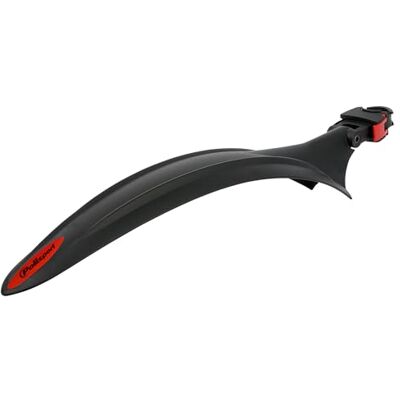 POLISPORT 8621100012 Garde-Boue arrière Universel modèle Cross Country Evo pour VTT avec Roues de 26'' à 29'' de Couleur Noir - Publicité POLISPORT 8621100012 Garde-Boue arrière Universel modèle Cross Country Evo pour VTT avec Roues de 26'' à 29'' de Couleur Noir - Publicité