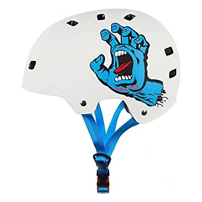 Bullet - Bullet x Santa Cruz Screaming Hand - Blanc/Bleu - Helmet - Publicité Bullet - Bullet x Santa Cruz Screaming Hand - Blanc/Bleu - Helmet - Publicité