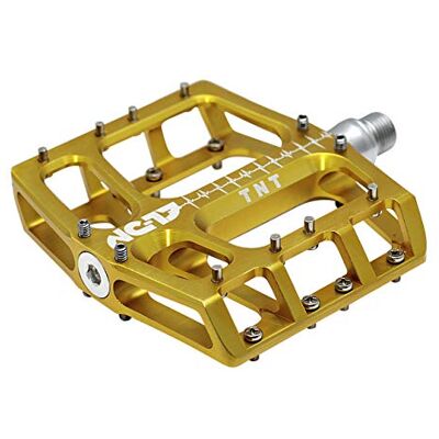 Pédales en aluminium Sudpin IV XL TNT - VTT, BMX - Hauteur 17,7 mm - Publicité Pédales en aluminium Sudpin IV XL TNT - VTT, BMX - Hauteur 17,7 mm - Publicité