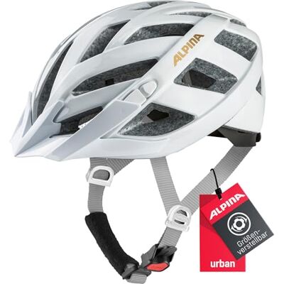 ALPINA PANOMA Classic, White-Prosecco Gloss, 52-57 cm, Casque de vélo de Tourisme optimalement ventilé avec lumière LED optionnelle pour Adultes - Publicité ALPINA PANOMA Classic, White-Prosecco Gloss, 52-57 cm, Casque de vélo de Tourisme optimalement ventilé avec lumière LED optionnelle pour Adultes - Publicité