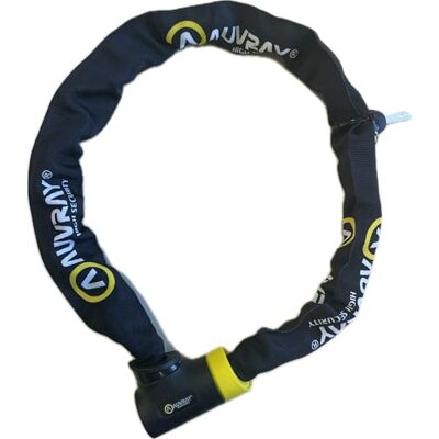 AUVRAY Antivol vélo chaîne C·BLOC 90 PRO Certifié ART 4234 Niveau de sécurité 7/10 Recommandé par les Assureurs Chaîne acier cémenté Ø8,5mm Longueur 90cm Cadenas intégré haute sécurité - Publicité AUVRAY Antivol vélo chaîne C·BLOC 90 PRO Certifié ART 4234 Niveau de sécurité 7/10 Recommandé par les Assureurs Chaîne acier cémenté Ø8,5mm Longueur 90cm Cadenas intégré haute sécurité - Publicité