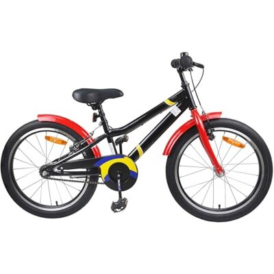 vidaXL Vélo Enfant 18 Pouces pour 5-7 Ans Noir Rouge, Vélo Enfant Classique, Vélo de Démarrage Sûr, Cadre en Acier, Selle Réglable, Système de Freinage Simple - Publicité vidaXL Vélo Enfant 18 Pouces pour 5-7 Ans Noir Rouge, Vélo Enfant Classique, Vélo de Démarrage Sûr, Cadre en Acier, Selle Réglable, Système de Freinage Simple - Publicité
