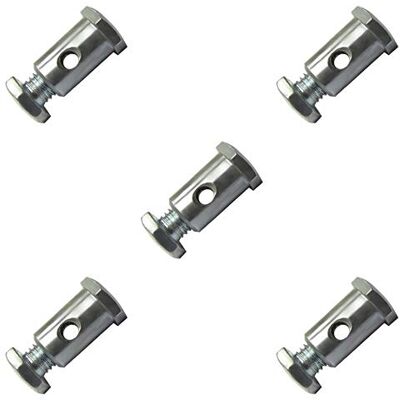 cyclingcolors 5x SERRE CABLE DIAMETRE 6.8mm LONGUEUR 13.5mm FREIN MOBYLETTE CYCLO VELO TONDEUSE - Publicité cyclingcolors 5x SERRE CABLE DIAMETRE 6.8mm LONGUEUR 13.5mm FREIN MOBYLETTE CYCLO VELO TONDEUSE - Publicité