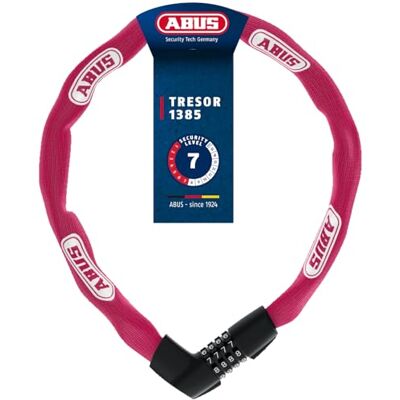 Chaîne à combinaison Abus 1385 - Rose - 85cm - Publicité Chaîne à combinaison Abus 1385 - Rose - 85cm - Publicité