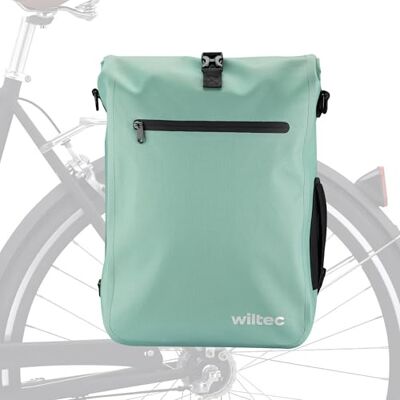 Wiltec 25L vert clair compartiment ordinateur - Sacoche vélo - Publicité Wiltec 25L vert clair compartiment ordinateur - Sacoche vélo - Publicité