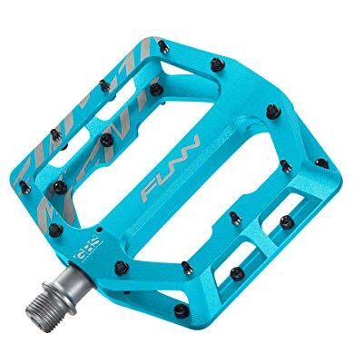 Funn Funndamental Pédales Plates Larges VTT, Axe CrMo Corps alu 6061 CNC, concave profond 110x105mm, 44 picots réglables double sens, bords chanfreinés, axe 9/16, usage VTT et BMX - Publicité Funn Funndamental Pédales Plates Larges VTT, Axe CrMo Corps alu 6061 CNC, concave profond 110x105mm, 44 picots réglables double sens, bords chanfreinés, axe 9/16, usage VTT et BMX - Publicité