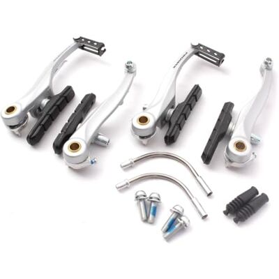 KHEbikes KHE Promax BMX V-Brake V-brake en aluminium forgé argenté anodisé avant arrière - Publicité KHEbikes KHE Promax BMX V-Brake V-brake en aluminium forgé argenté anodisé avant arrière - Publicité