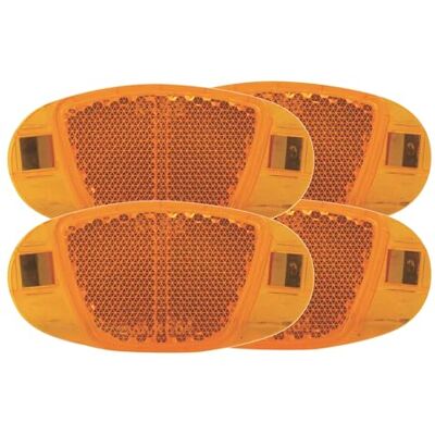 cyclingcolors 4X réflecteur de Roue vélo Universel Orange 60mm catadioptre Fixation Rayon VTT Ville Route Enfant - Publicité cyclingcolors 4X réflecteur de Roue vélo Universel Orange 60mm catadioptre Fixation Rayon VTT Ville Route Enfant - Publicité
