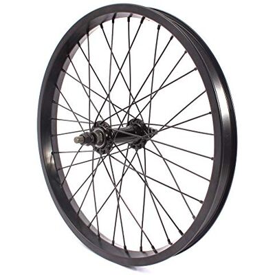 KHEbikes KHE BIG400 Roue avant BMX 18" Noir Jante en aluminium 36 trous 10 mm Moyeu à roulement de précision - Publicité KHEbikes KHE BIG400 Roue avant BMX 18" Noir Jante en aluminium 36 trous 10 mm Moyeu à roulement de précision - Publicité
