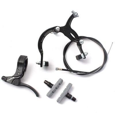 KHEbikes Kit de freins BMX Sidepull Cantilever Frein avant Noir avec patins de frein ACME et levier de frein Radius - Publicité KHEbikes Kit de freins BMX Sidepull Cantilever Frein avant Noir avec patins de frein ACME et levier de frein Radius - Publicité