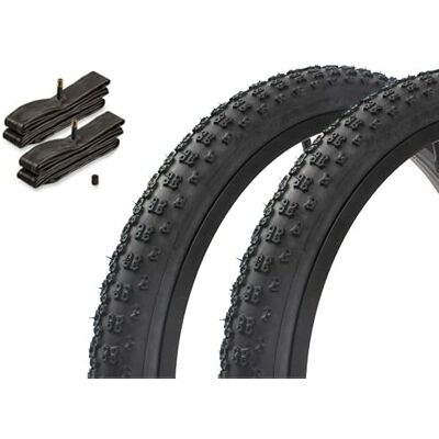 KHEbikes Kenda K-50 Kit de pneus BMX 20 x 1,75 pouces – env. 495 g – Pneu à crampons – avec chambres à air AV – Dirt, Pumptrack & Street – Noir - Publicité KHEbikes Kenda K-50 Kit de pneus BMX 20 x 1,75 pouces – env. 495 g – Pneu à crampons – avec chambres à air AV – Dirt, Pumptrack & Street – Noir - Publicité