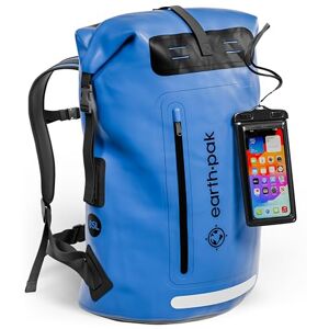 Earth Pak Sac à dos imperméable – Fermeture robuste enroulable avec poche avant zippée facile d'accès et panneau arrière rembourré pour plus de confort avec étui étanche IPX8 - Publicité Earth Pak Sac à dos imperméable – Fermeture robuste enroulable avec poche avant zippée facile d'accès et panneau arrière rembourré pour plus de confort avec étui étanche IPX8 - Publicité