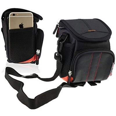 Navitech Housse Noir de Sac de Cas Appareil Photo/caméra Compatible avec Panasonic Lumix DMC-FZ330, Lumix DC-FZ82 (Comprend Ceinture et bandoulière) - Publicité Navitech Housse Noir de Sac de Cas Appareil Photo/caméra Compatible avec Panasonic Lumix DMC-FZ330, Lumix DC-FZ82 (Comprend Ceinture et bandoulière) - Publicité