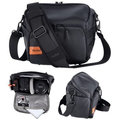Rollei Sac Appareil Photo, Fotoliner Ocean Bag M Sac à Bandoulière Moyen Sacs à Épaule avec Bandoulière Réglable Sacs de Photographe Imperméable pour Appareil Photo Reflex Numérique et Accessoire Noir - Publicité Rollei Sac Appareil Photo, Fotoliner Ocean Bag M Sac à Bandoulière Moyen Sacs à Épaule avec Bandoulière Réglable Sacs de Photographe Imperméable pour Appareil Photo Reflex Numérique et Accessoire Noir - Publicité