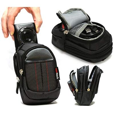 Navitech Housse Noir de Sac de Cas Appareil Photo/caméra Compatible avec Panasonic Lumix DMC-GX80, Lumix DMC-FT30 (avec Ceinture Mousqueton et bandoulière) - Publicité Navitech Housse Noir de Sac de Cas Appareil Photo/caméra Compatible avec Panasonic Lumix DMC-GX80, Lumix DMC-FT30 (avec Ceinture Mousqueton et bandoulière) - Publicité