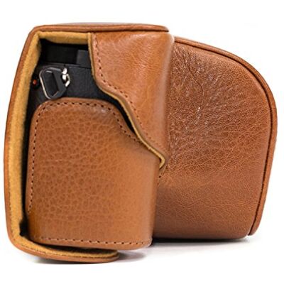 MegaGear MG560 Ever Ready Étui de Protection en Cuir Véritable avec Bandoulière Compatible avec Sony Alpha A6300, A6000 (16-50 mm) Marron Clair - Publicité MegaGear MG560 Ever Ready Étui de Protection en Cuir Véritable avec Bandoulière Compatible avec Sony Alpha A6300, A6000 (16-50 mm) Marron Clair - Publicité