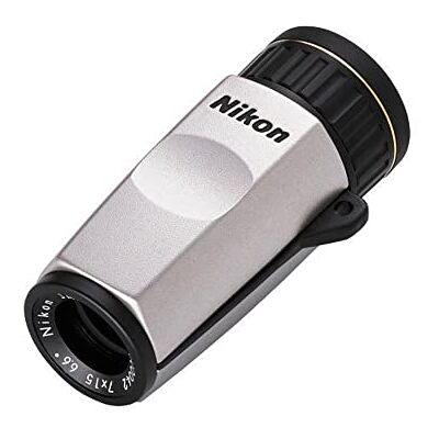 Nikon Monoculaire HG 7x15 Silver avec étui et Courroie - Publicité Nikon Monoculaire HG 7x15 Silver avec étui et Courroie - Publicité